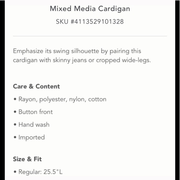 NWOT Anthropologie Moth Mixed Media sweater Sz S - Picture 3 of 8